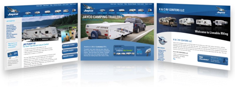 An assortment of websites I helped create